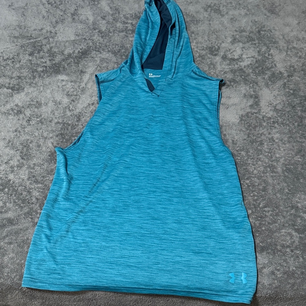 Under Armour Teal Sleeveless Hoodie